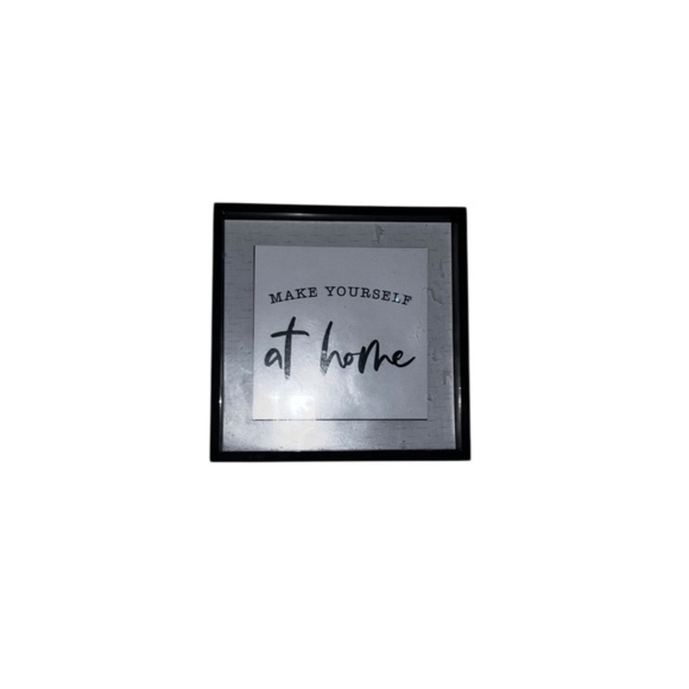 Black Framed Wall Art with Inspirational Quote